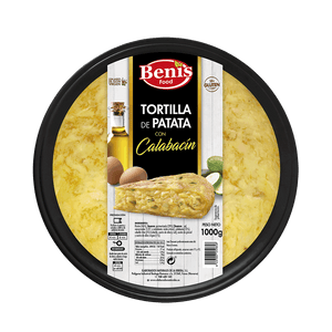 Tortilla fresca gourmet con calabacín